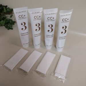 Clairol CC+ ColorSeal Step 3 Conditioner (1.86 oz) 4 Tubes + Gloves Nice & Easy